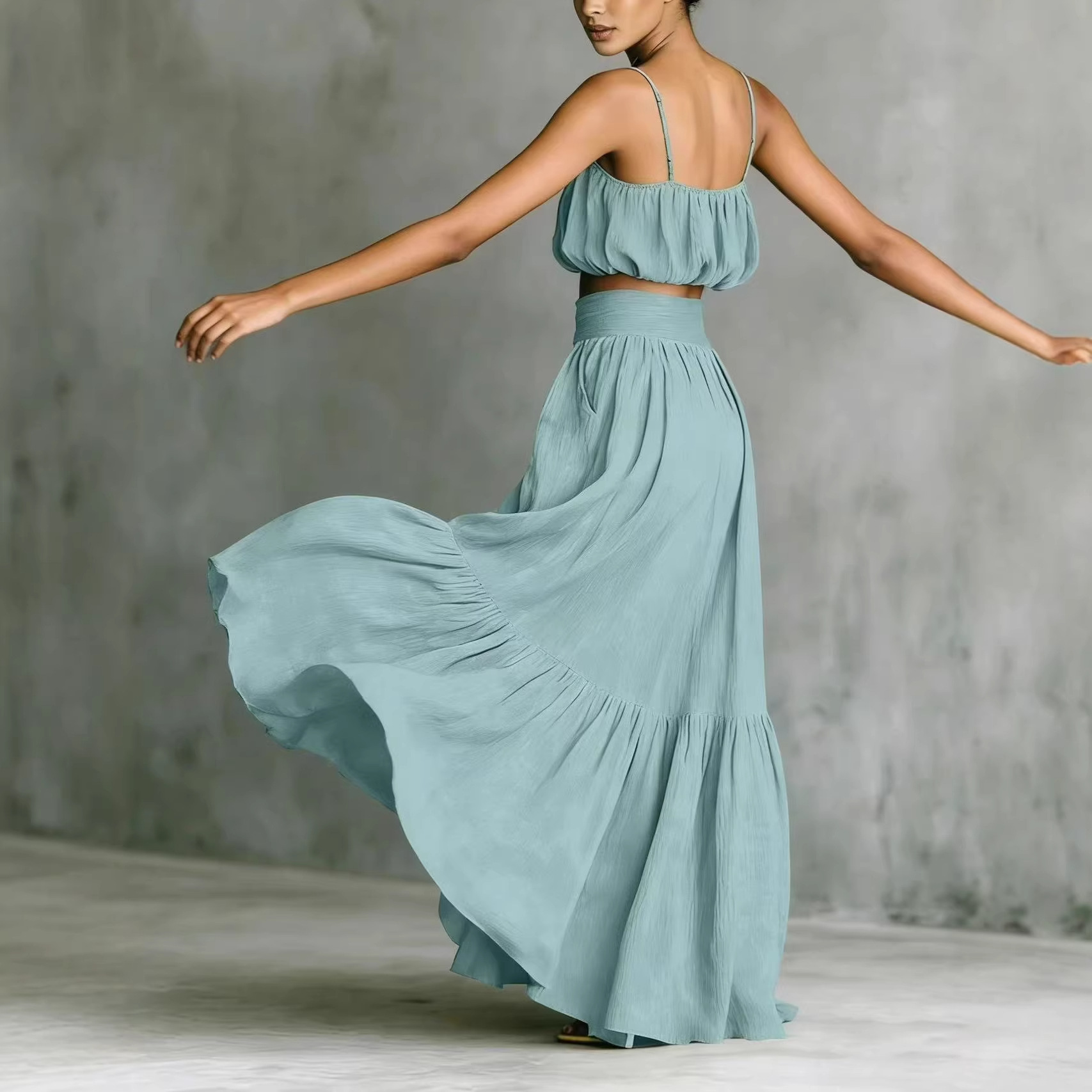 Kadınlar İçin Yazlık 2 Parça T - Boho Summer Beach Maxi Dress incelemesi ve fiyatı