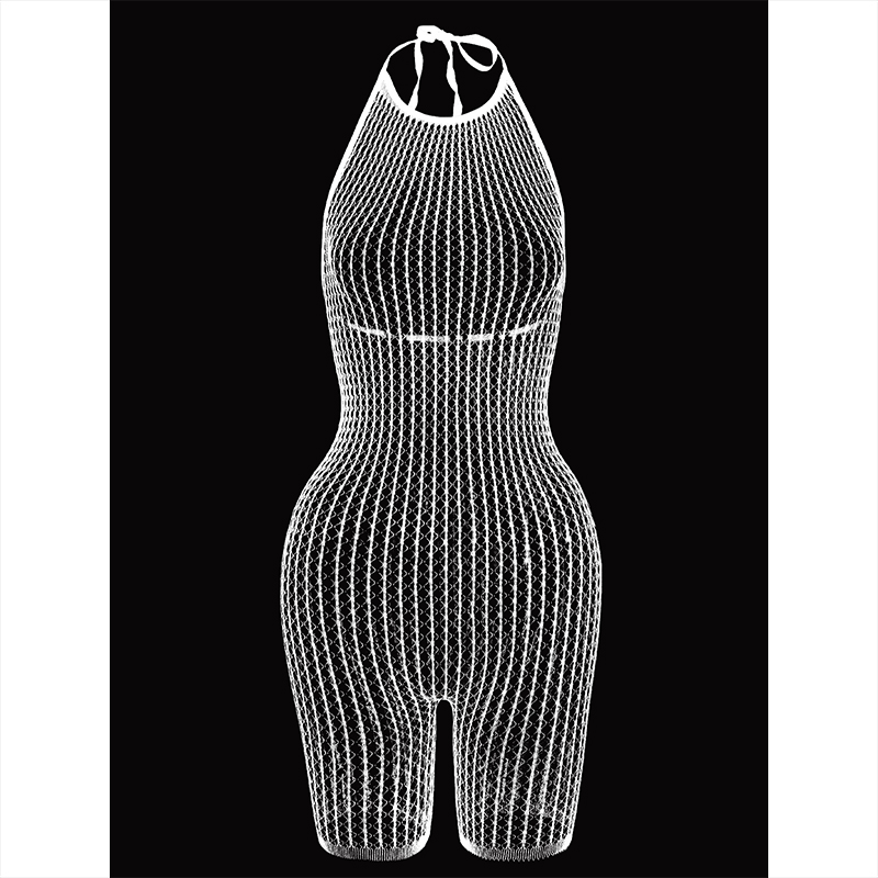 Seksi Kadınlar için File Desen - Sexy Mesh Sheer Bodycon Dress incelemesi ve fiyatı